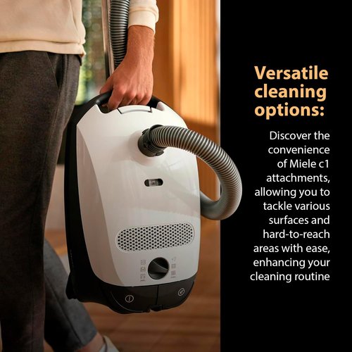 Replacement Vacuum Hose Compatible with Miele Classic C1, S2120, S2130, S2180, C1 Pure Suction & Turbo – Fits Canister Vacuum Cleaner 1.6m Flexible Pipe Tube, Attachments Parts
