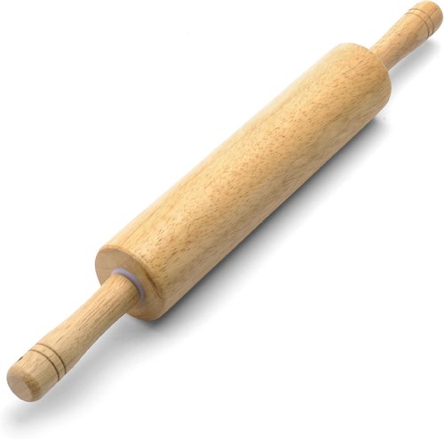 Farberware Wood Rolling Pin - Premium Quality Kitchen Tool for Baking | 18-Inch Length
