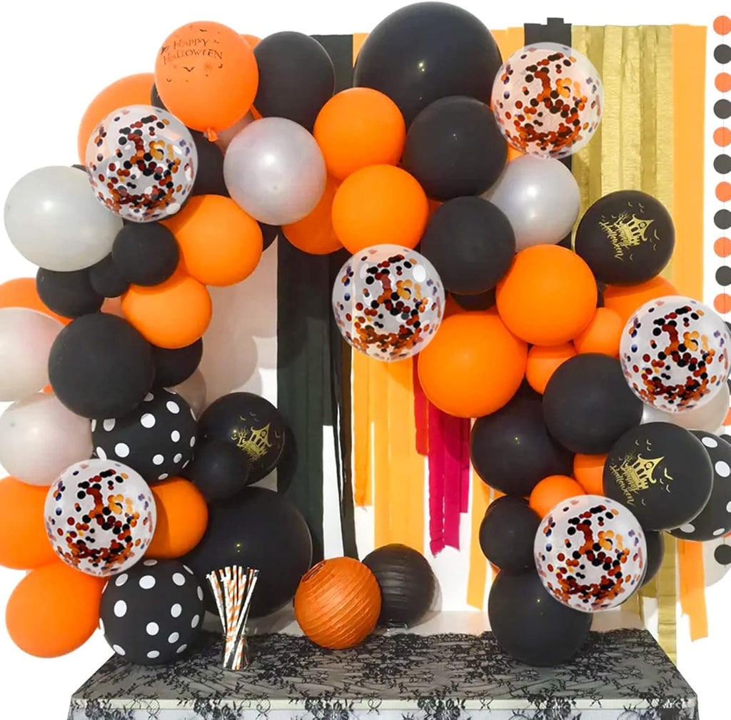 Orange Balloons - 100 Pack 12-Inch Thick Latex Helium Balloons for Halloween & Birthday Parties
