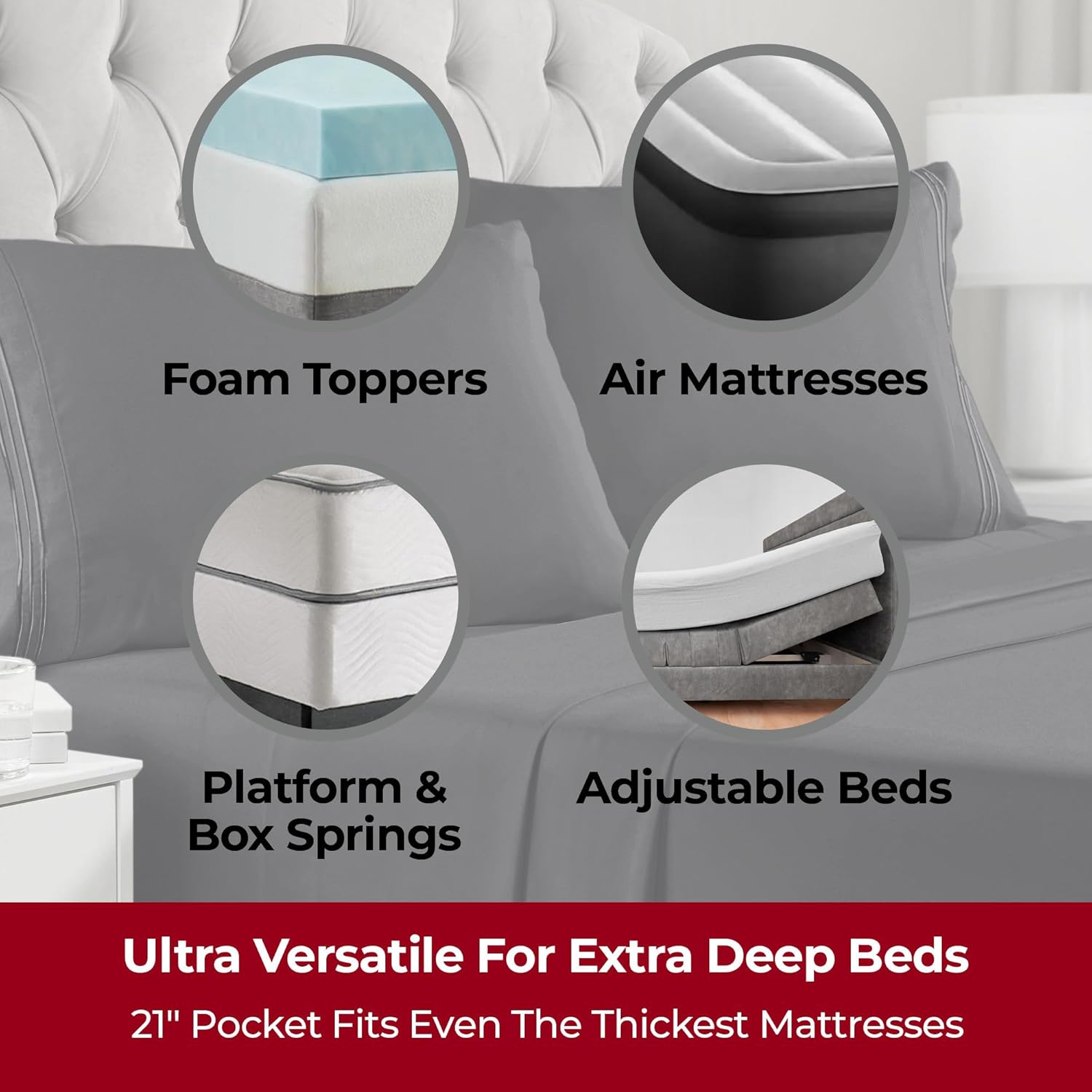 Mellanni Extra Deep Twin Sheets - Ultra Soft Hotel Luxury Bedding - Wrinkle & Fade Resistant | Black