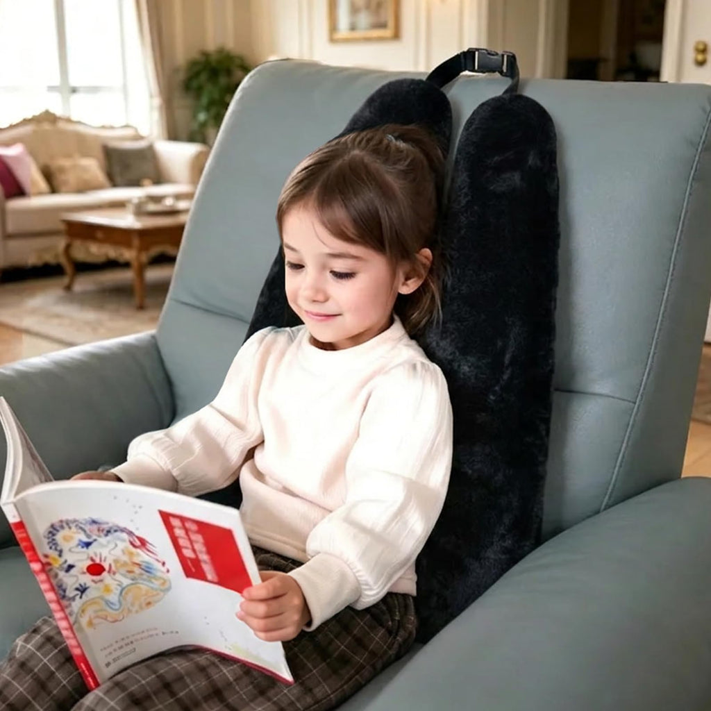 Atablyn Kids Neck Pillow for Travel Provides Double Support to The Head and Neck in Any Sleeping Position on Flights, Car, and at Home, Comfortable Airplane Travel Pillow