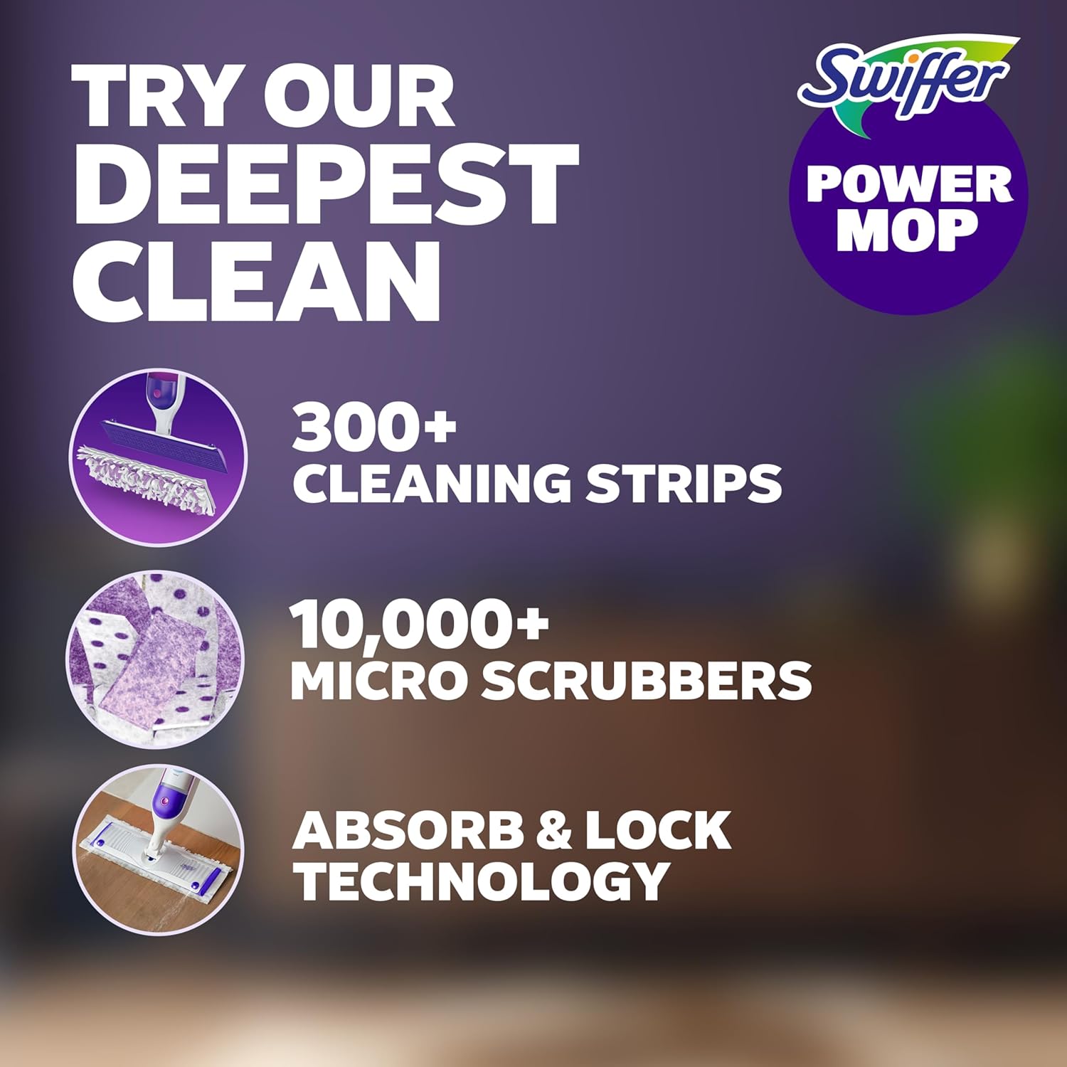 Swiffer PowerMop Multi-Surface Mopping Pad Refills - 11 Count for Effective Floor Cleaning