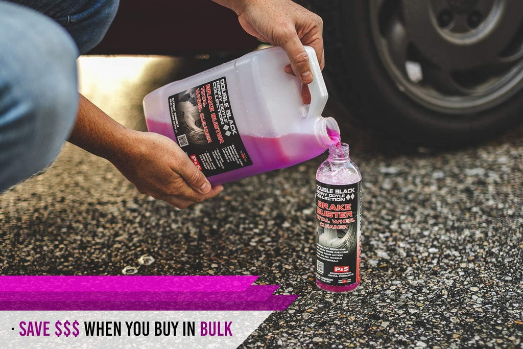 P & S Professional Detail Products - Brake Buster Wheel & Tire Cleaner - Non-Acid Formula, Safe for All Wheel Types - 1 Gallon