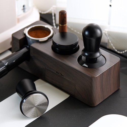 Feilair 54mm Espresso Tamper, Triple Spring Loaded Tamper, Coffee Tamper with Stainless Steel Ripple Base, Self Leveling Tamper for Barista, Compatible with 53mm/54mm Breville Portafilter