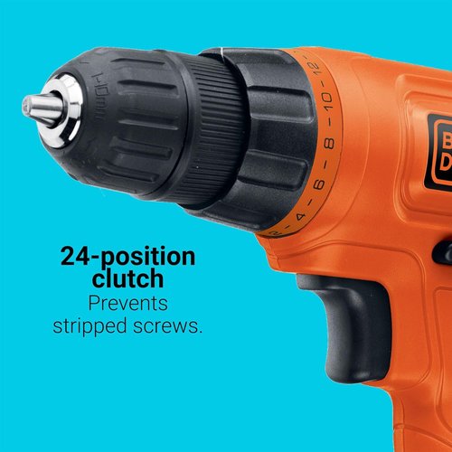 BLACK+DECKER 20V MAX POWERCONNECT Cordless Drill Driver - 30 Piece Bit Set, Battery & Charger Included