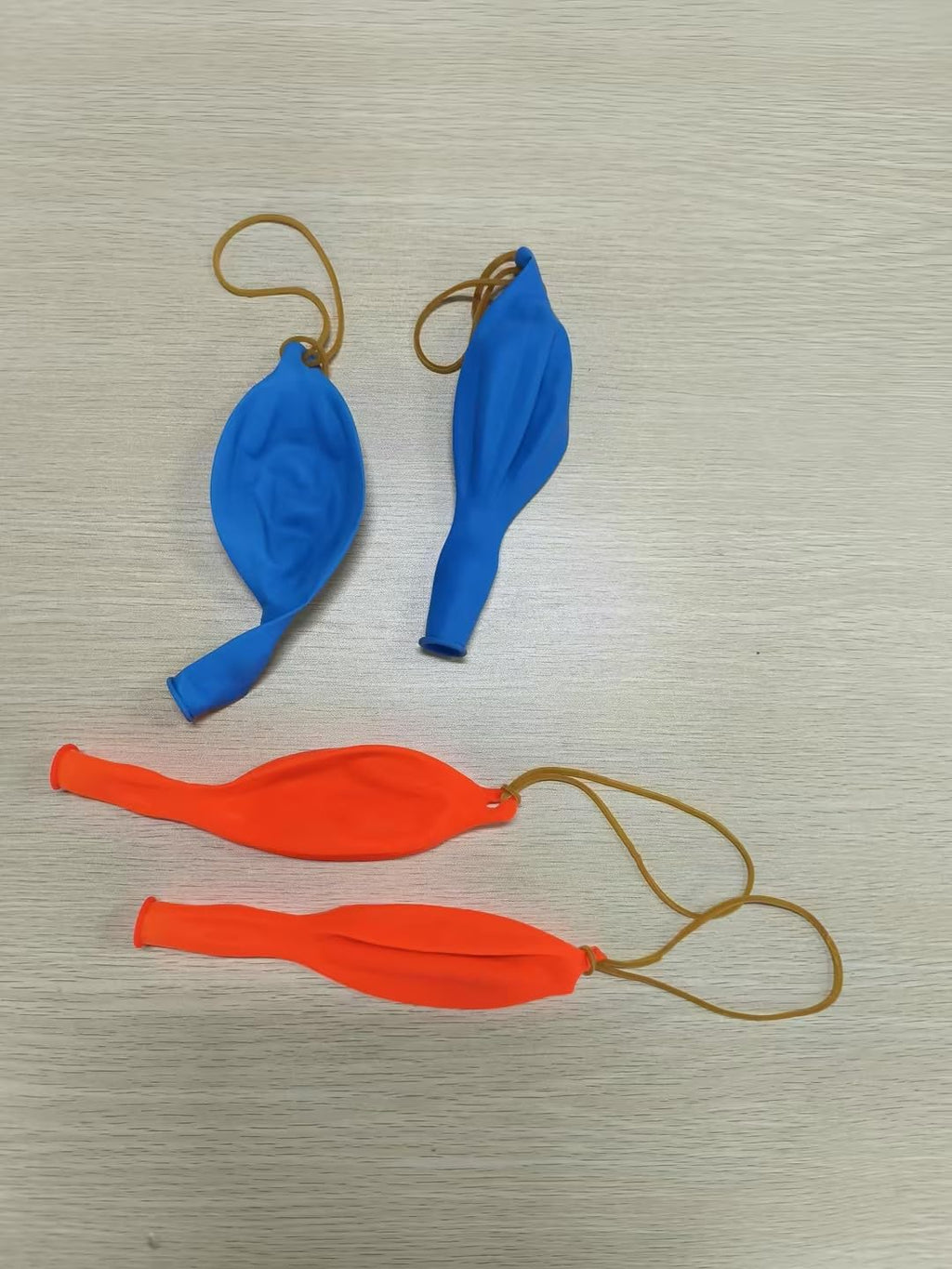 Soulchen Punch Balloons - 24 Pcs Blue & Orange Party Favors for Kids' Birthday Decorations | Thickened with Rubber Band Handle