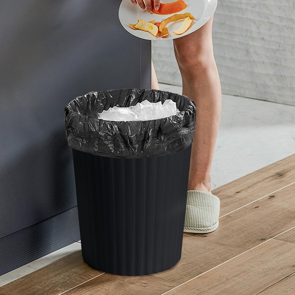 TEIUKAX Trash Can - Small Waste basketbin - 2 Gallon- for Office,Home,Bathroom,Kitchen - Black
