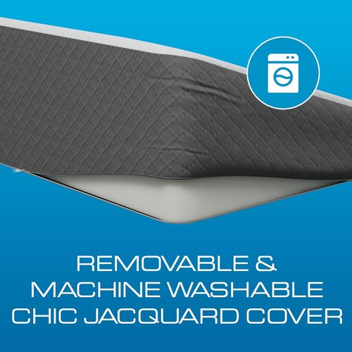 Kolbs Extra Wide Bed Wedge Pillow - Super Large Memory Foam with Jacquard Cover | 7.5 Inch Height (31 x 33 x 7.5) for Acid Reflux & GERD Relief