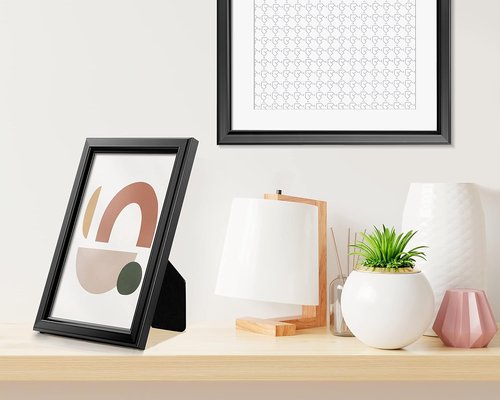 LaVie Home 4x6 Picture Frames - Set of 12 Classic Black Frames with High Definition Glass for Wall & Table Display