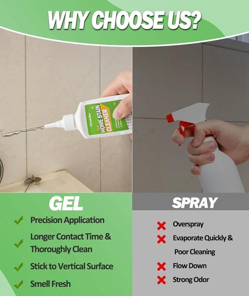 GleamGlee Washing Machine Gasket Cleaner - Powerful Heavy-Duty Gel for Grout, Tiles & Sinks | 5 Fl. Oz