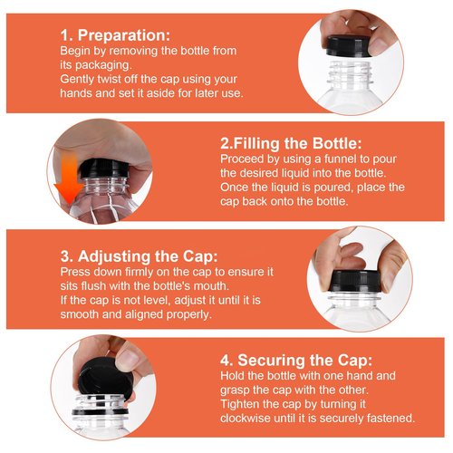 OBKJJ 80pcs 8oz Pcs Juice Bottles, Juice Bottle with Caps Reusable Empty Clear Bottles with Label, Funnel, Brush Bulk Beverage Containers for Juicing, Drinking, Smoothie and Other Beverages (8oz)