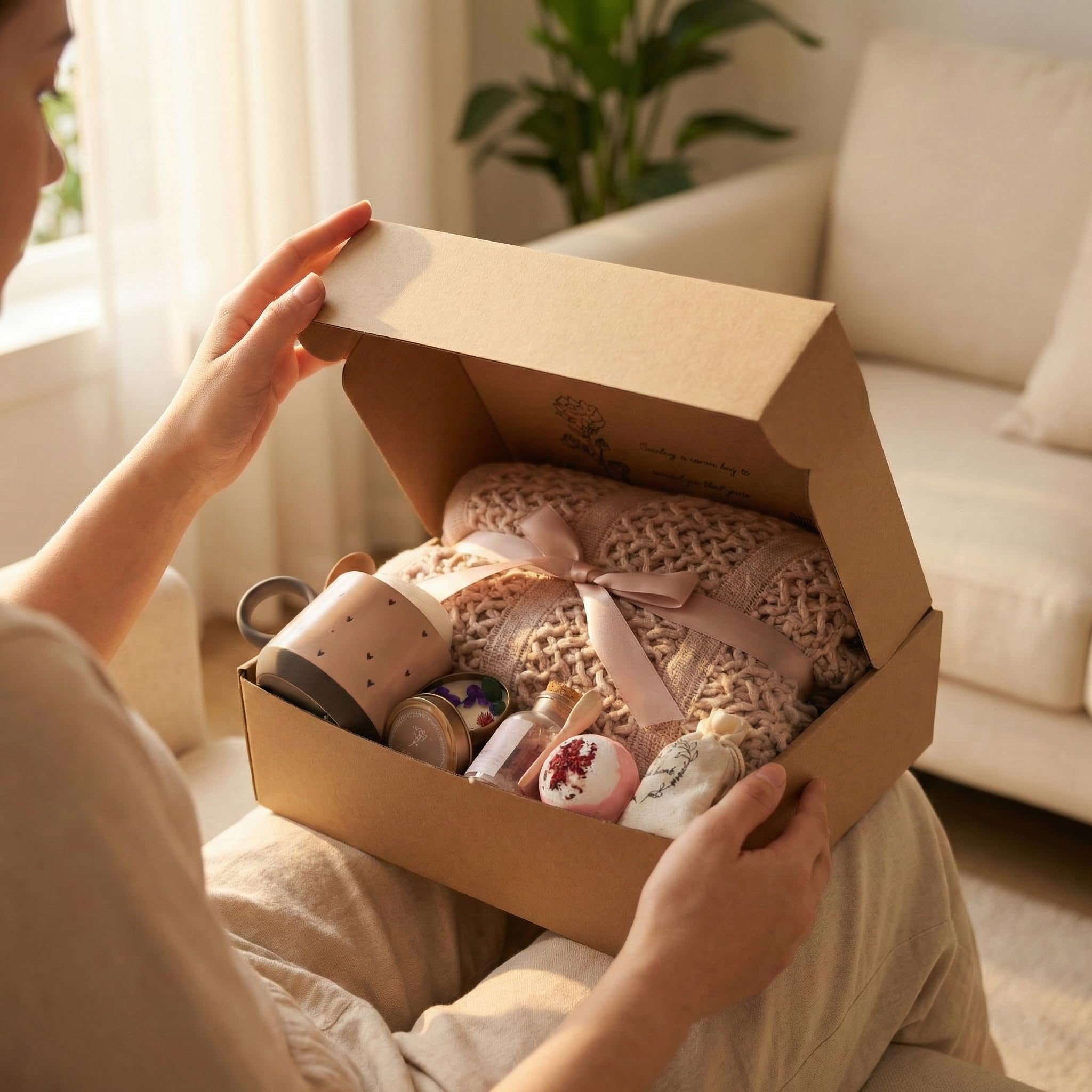 CASTATEO Get Well Gift Baskets for Women -Brithday Gift,Self Care Package,After Surgery Recovery, Sympathy/Thinking of You Gift,Condolence/Grief/Farewell/Bereavement/Miscarriage Gifts for Women