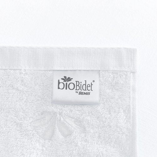 Bio Bidet by Bemis Luxury Towel Set, Highly Absorbent, Super Soft, Lightweight, Quick-Drying, 55” x 27.5” Bath Towel (2-Pack), White