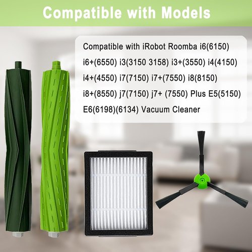 iRobot - 18 Pack Replacement Parts for Roomba i3, i7, i4, E5, J7 | Includes Roller Brushes & Filters