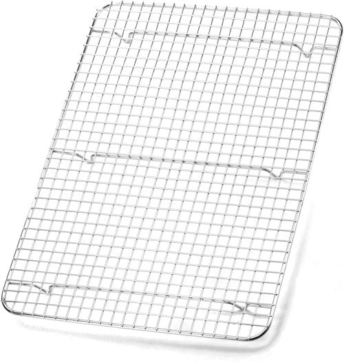 Foraineam Stainless Steel Cooling Rack - Large 11.5 x 16.5 Inch Baking Rack for Cooking & Roasting