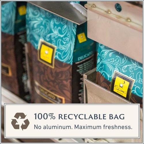 Filicori Zecchini Espresso Beans - Medium Roast Arabica & Robusta Blend | Low Acidity, Rich Flavor - 2.2lb Bag