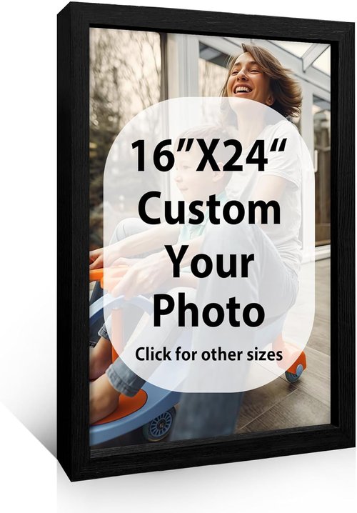 Canvas Prints - Custom Photo Wall Art | Digitally Printed Framed Canvas (16x24, Black Wood Frame)