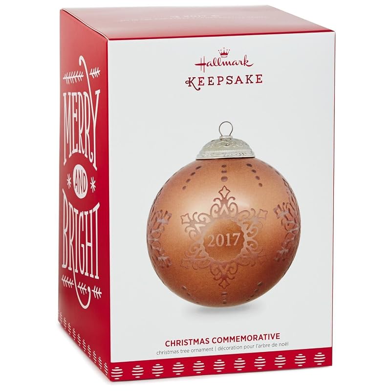 Hallmark Keepsake 2017 Christmas Ornament – Glass Dated Commemorative