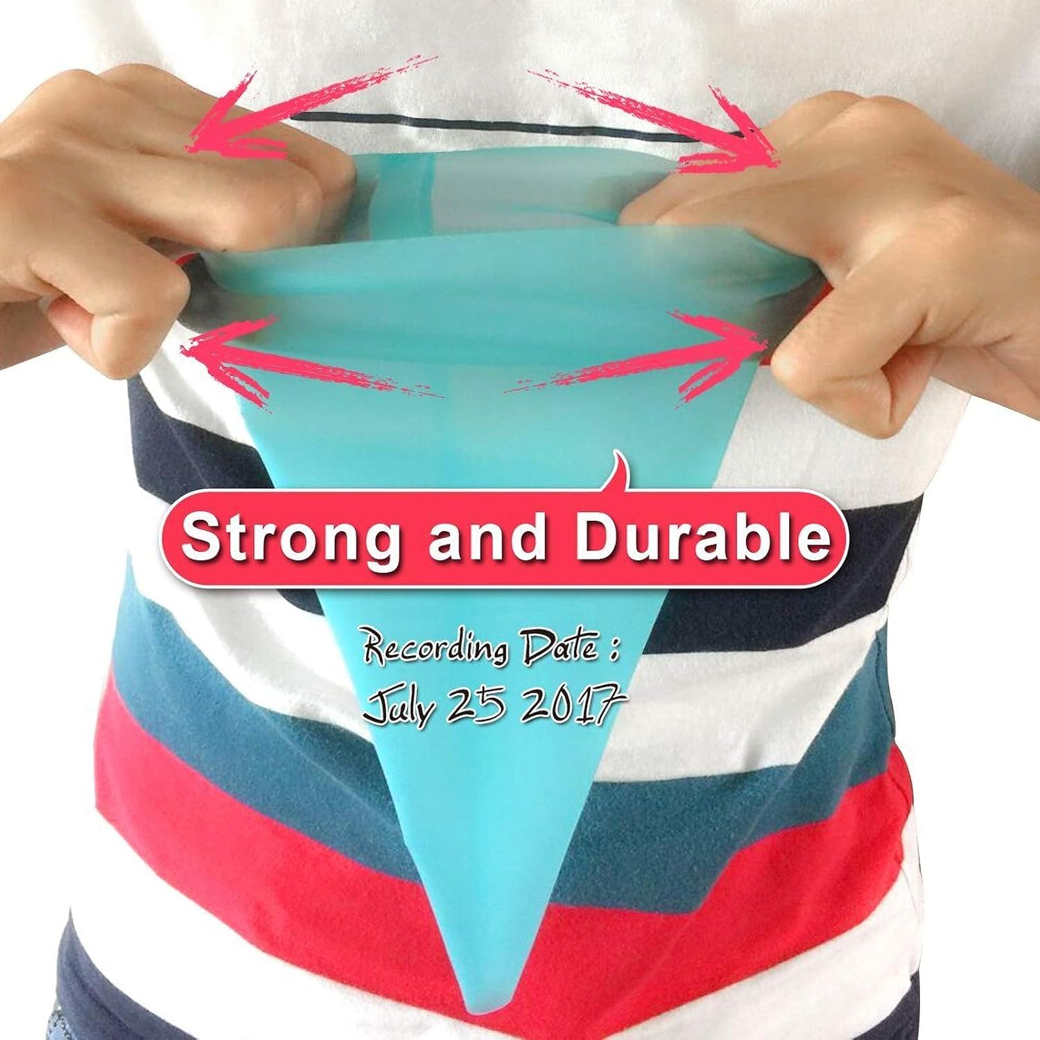 Weetiee Silicone Pastry Bags - Reusable Icing Piping Bags for Cake Decorating | 3 Sizes (12’’+14’’+16’’) - 6 Pack with Bonus Couplers
