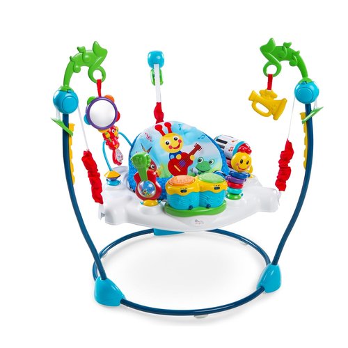 Baby Einstein Neighborhood Symphony Activity Jumper - Engaging Infant Entertainer with Lights & Melodies | For Ages 6 Months+, Max Weight 25 lbs.