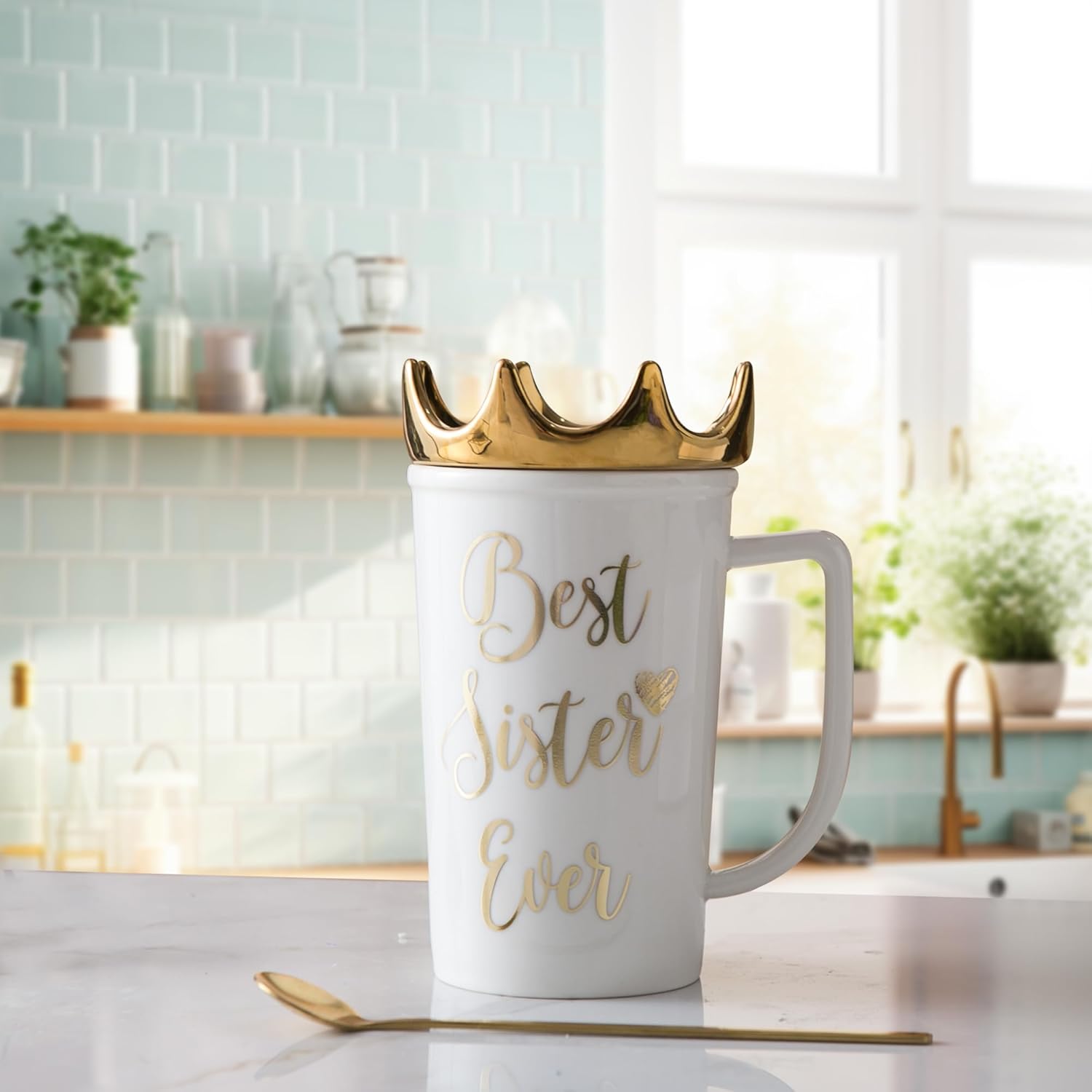 Regine Switzerland Coffee Mug - Perfect Sister Birthday Gift - 19 Oz Ceramic Design