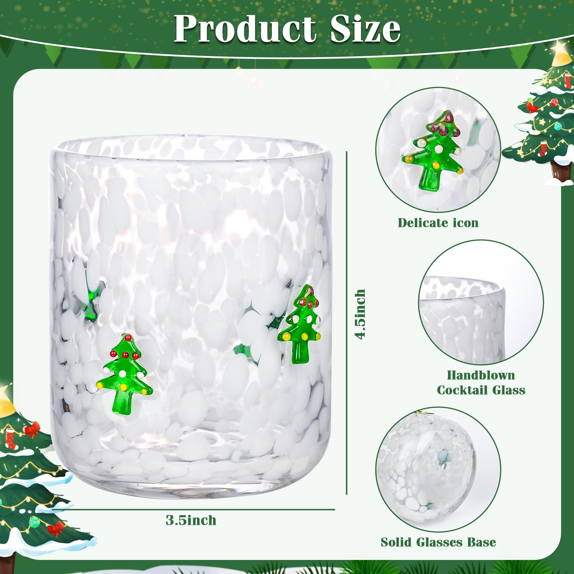 ZUQMZUQ 2 Pcs Valentine's Day Icon Glass Cups Set - 14 oz Heart Themed Stemless Wine Glasses Double Old Fashioned Icon Juice Glasses Drinking Cups for Couple Wedding Home Bar Decor Lovely Gifts