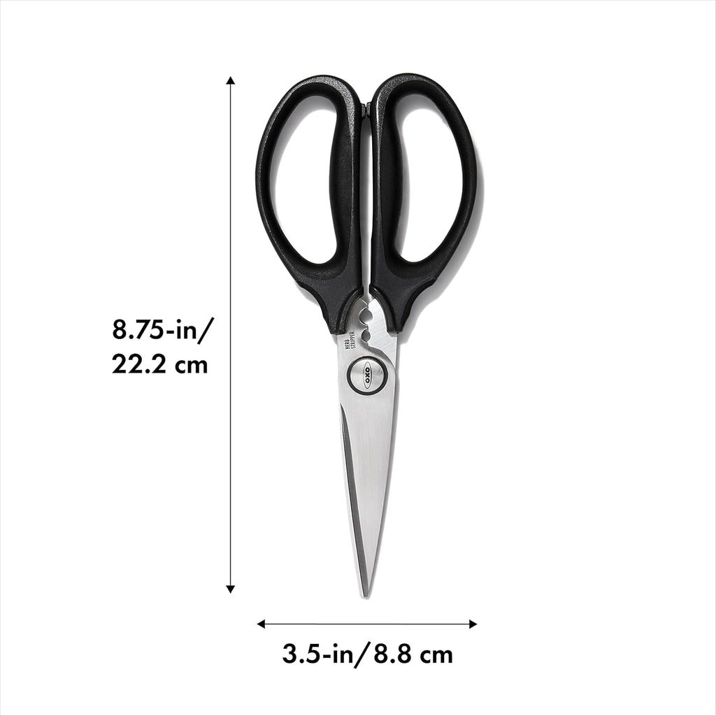 OXO Good Grips Kitchen Scissors - Multi-Purpose Herb Shears for Effortless Cutting