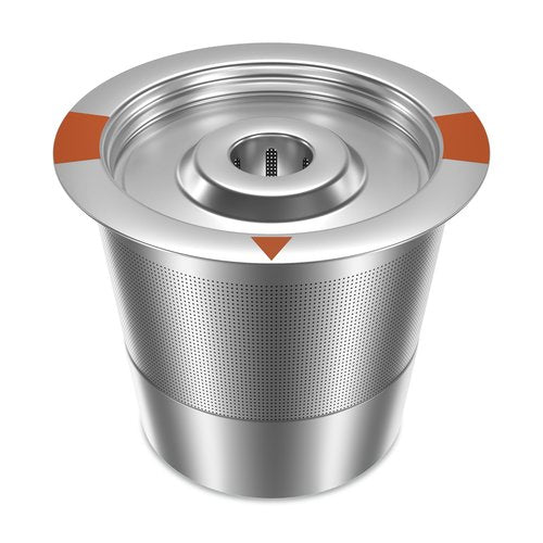 FAQQMCVY Reusable K Cups Coffee Pods for Keurig: Full Stainless Steel Refillable K Cups Coffee Filter Compatible 1.0 and 2.0 Coffee Makers-brewers (1Pack)