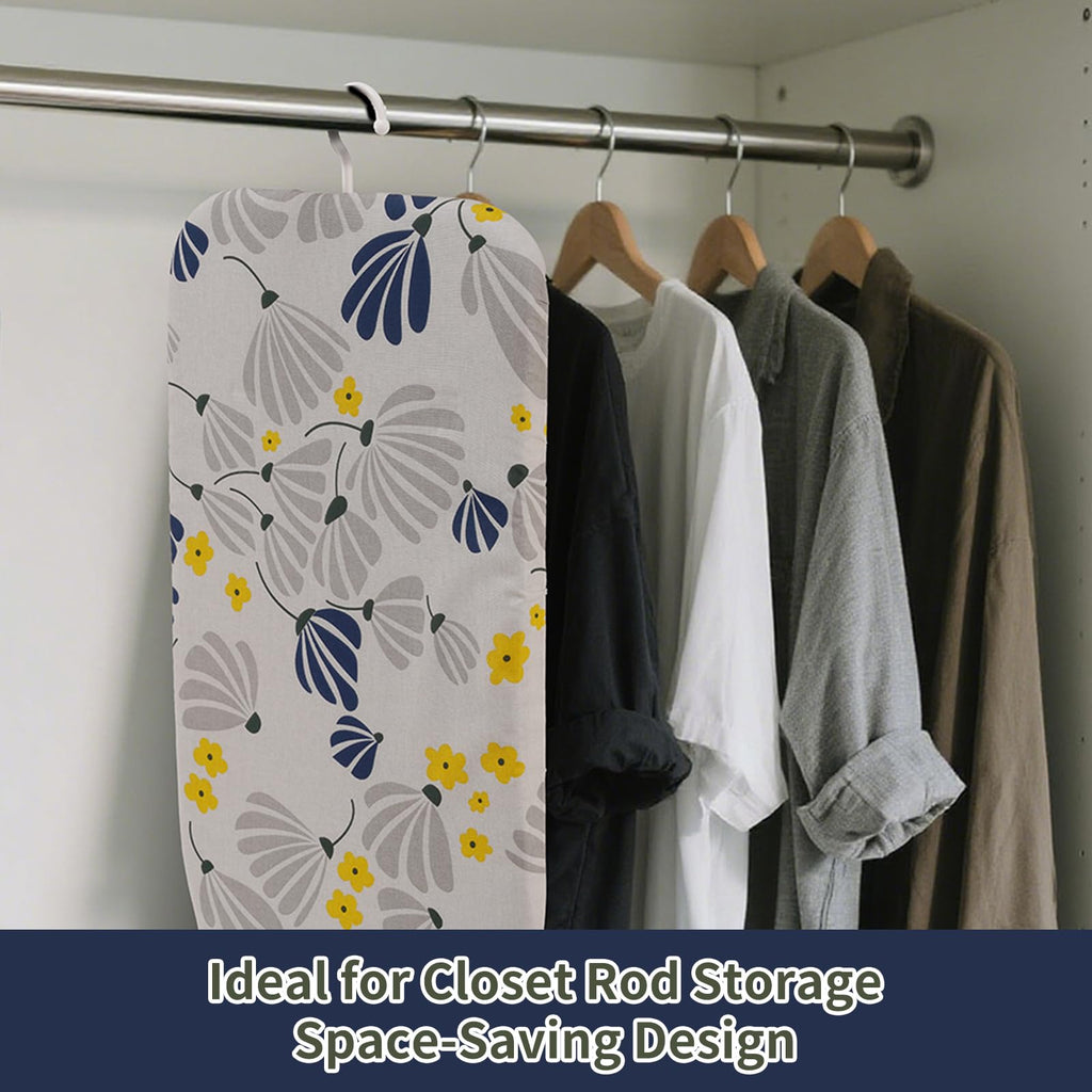 Slieton Tabletop Ironing Board 12"x29" – Portable Folding Ironing Board with Thick Felt Padding, Heat-Resistant Cover, Stainless Steel Legs, Compact & Space-Saving Design (Dandelion)