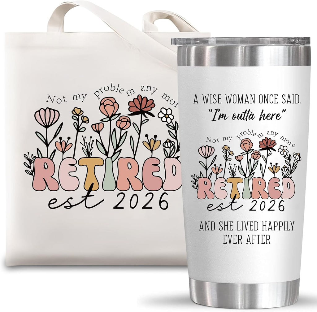 Physkoa Retirement Gifts for Women - Funny Gift for Boss, Coworker, Teacher, Nurse, Mom | 2026 Edition
