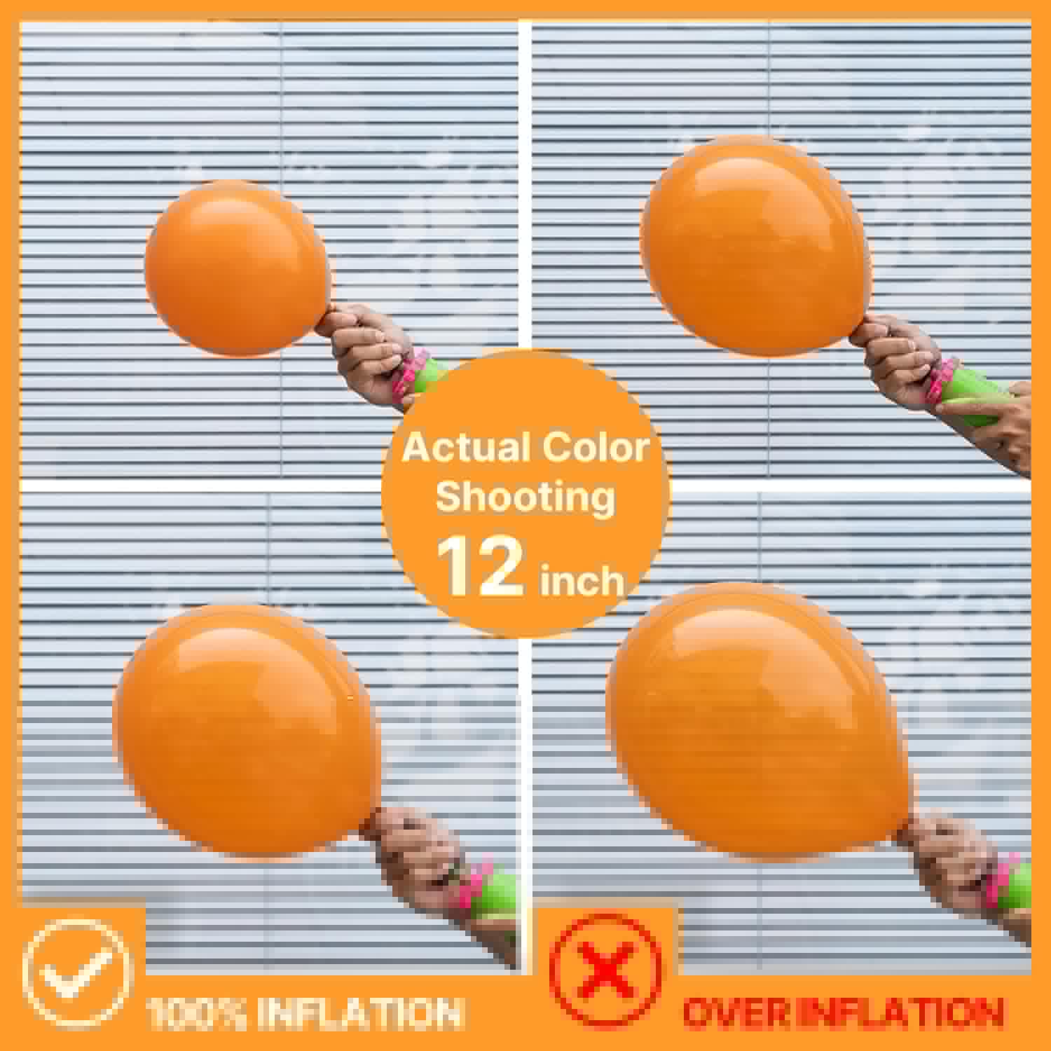 PartyWoo Orange Balloons - 152-Piece Matte Fall Balloon Arch Kit | Perfect for Thanksgiving, Halloween, Baby Showers & Birthdays