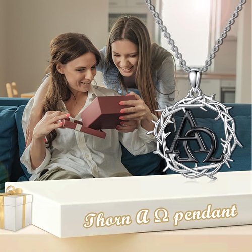 Crown Of Thorns Necklace - 925 Sterling Silver Thorn Pendant | Meaningful Christian Jewelry Gift