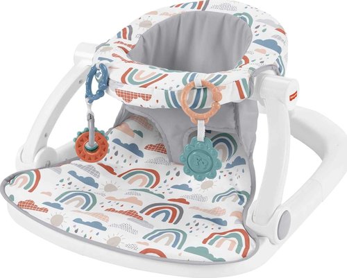 Fisher-Price Sit-Me-Up Floor Seat - Portable Baby Chair with Developmental Toys | Rainbow Showers