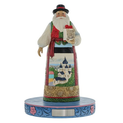 Enesco Jim Shore Heartwood Creek Christmas Around The World Baltic Santa Figurine, 7 Inch, Multicolor