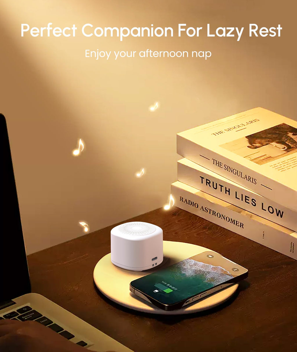 Mini Sleep Sound Machine, Portable White Noise Machine for Baby Sleeping Sounds Machine,10 Sounds Lullaby,7 Gradient Night Light Noise Sleeping Machines, Adjustable 30 Volumes Sleep Timer for Kids