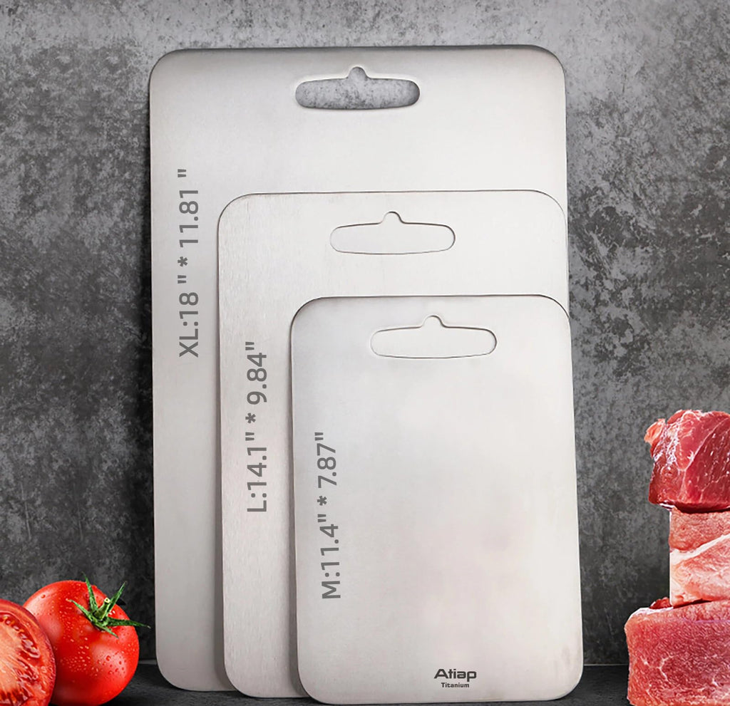 Titanium Cutting Board, Metal Cutting Board for kitchen with SGS-Certified (18 * 11.8inch)