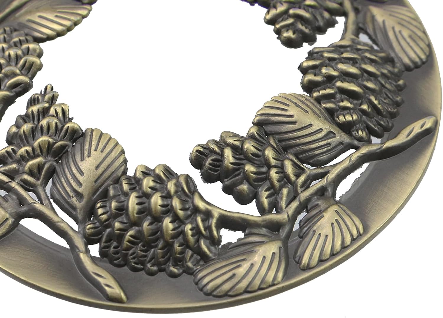 Skiennix Scented Candle Sleeves - Unique Retro Design for Office & Wedding Decor | 2 Pcs Bronze Pinecone