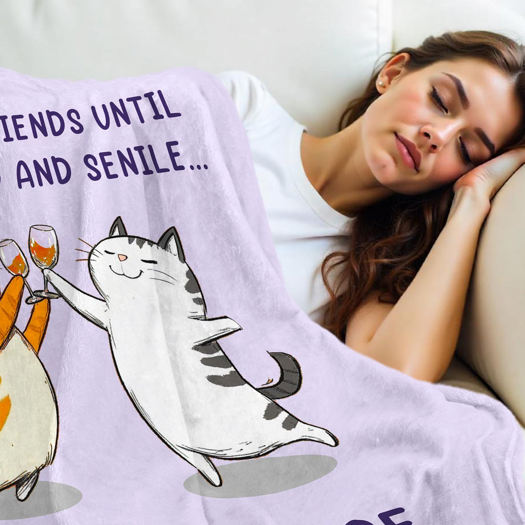 Best Friend Birthday Gifts for Women, Friendship Gifts for Women Friends, Graduation Christmas Birthday Gift for Best Friend Woman, Bestie, BFF, Soul Sister, Friendship Gift - Throw Blanket 60"x50"