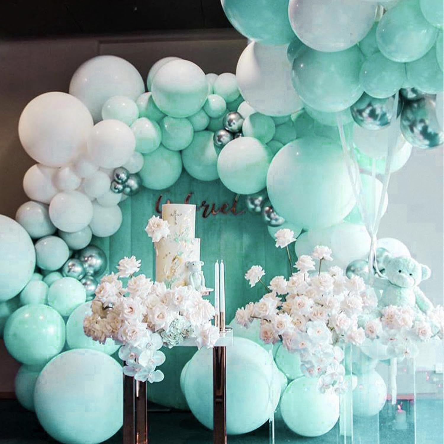 PartyWoo Teal Balloons - 50 Pack Mini 5-Inch Pastel Turquoise Balloons for Celebrations & Events