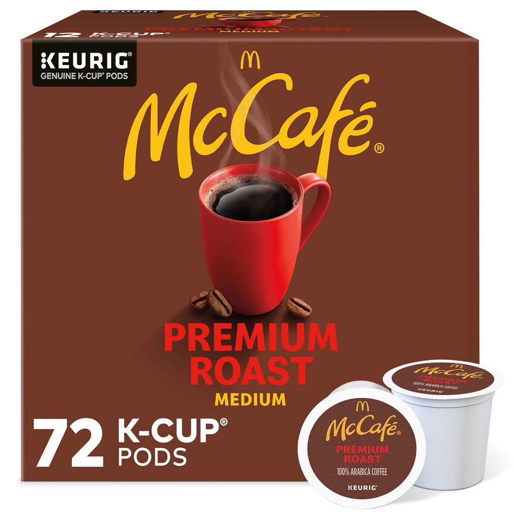 McCafe Premium Roast Coffee - Medium Roast Keurig K-Cup Pods | 72 Count for Rich Flavor