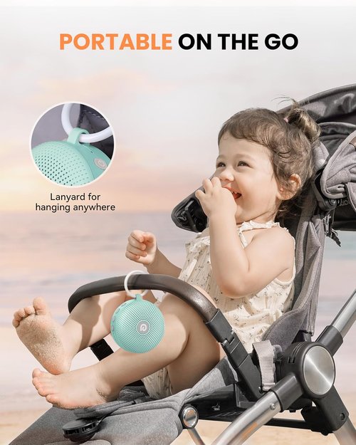 Dreamegg Sound Therapy Machine - Portable Soothing Sound Device with 21 Sounds & Noise Canceling | Green