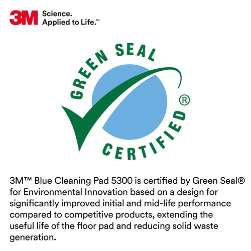 3M Blue Cleaner Pad 5300, 15 in
