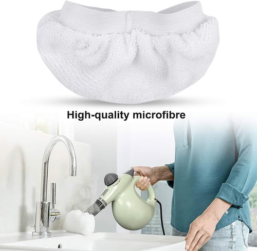 KEEPOW Universal Microfiber Cloths for Handheld Steam Cleaner Attachments Compatible with Bissell Steam Shot, Wagner spraytech, McCulloch, Comforday, PurSteam Steamer Cloth Accessories Pads, 8 Pack