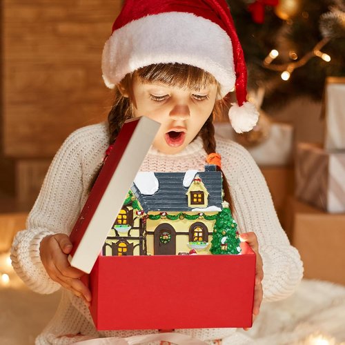 Hand-Painted Christmas House by Christmas Collectibles - Snowman Village Decor for Festive Home