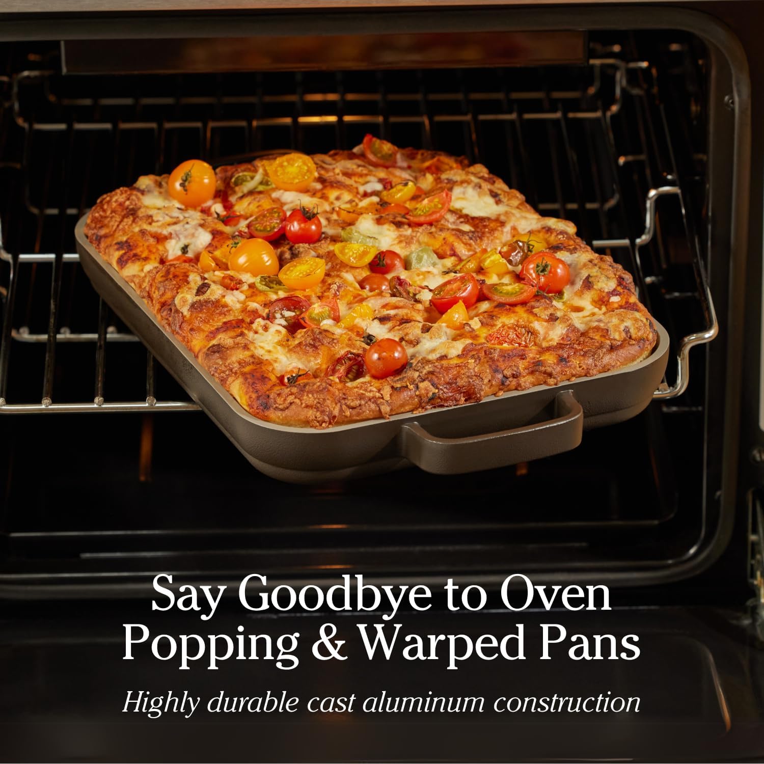 Our Place Mini Griddle Pan - 9" Nonstick Ceramic Griddle for Stovetop & Oven | PFAS-Free, Oven-Safe to 450°F | Blue Salt