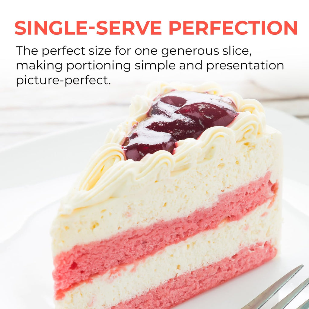Sideways Cake Slice Containers with Hinged Lids – 30 Pack, Clear Disposable Plastic Dessert Slice Boxes, Leak-Resistant & Stackable – Ideal for Cake, Cheesecake, Pie, Bakery & Party Use