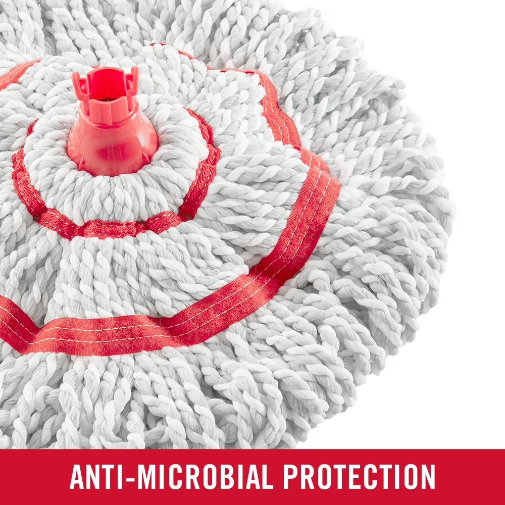 Rubbermaid Microfiber Twist Mop Kit - Lightweight, Machine Washable with 2 Refills | Safe for All Floor Types
