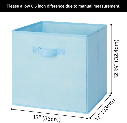 Granny Says 13-Inch Cube Storage Bins - Colorful Fabric Organizers for Kids' Rooms | 8-Pack