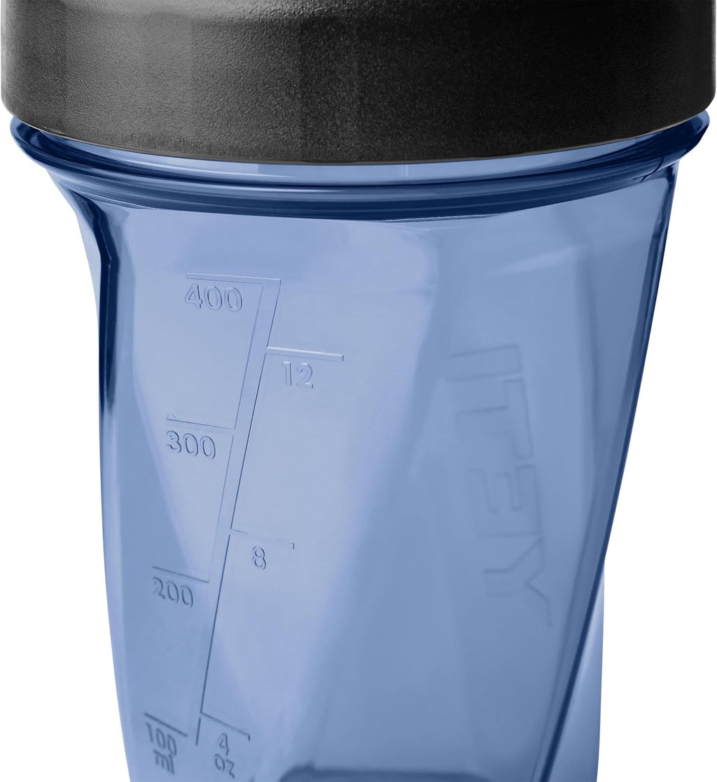 YETI Yonder Helimix Vortex Blender Shaker Bottle - 20oz Portable Protein Cup | Dishwasher Safe, Navy
