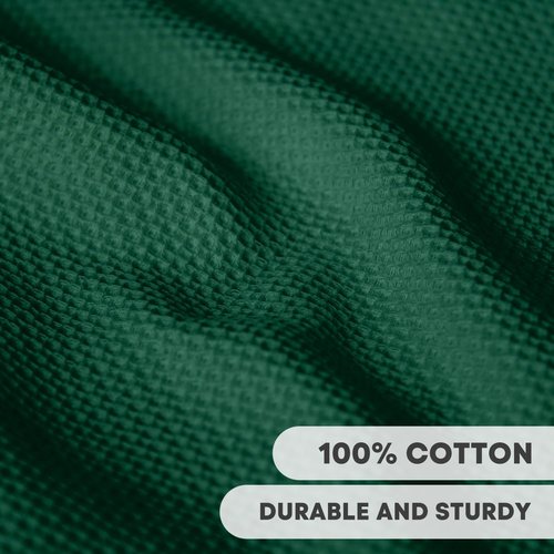 Artoid Mode 100% Cotton Kitchen Dish Cloths - Ultra Soft, Absorbent, Quick Drying | Dark Green, 12x12 Inch, Set of 6